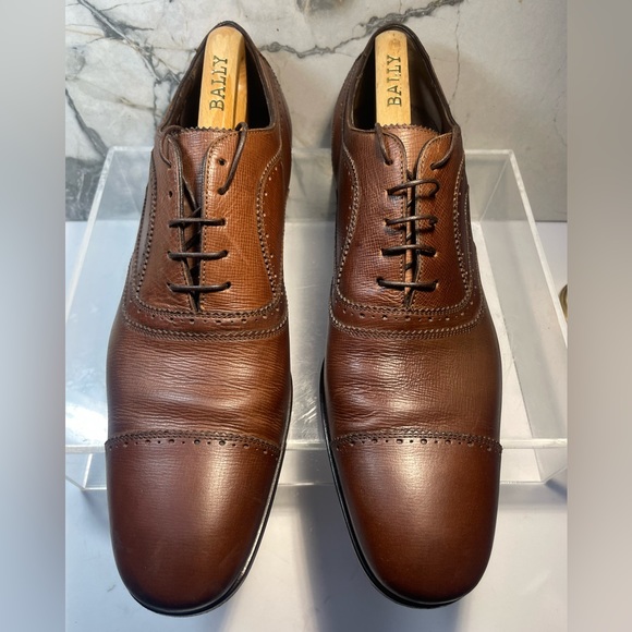 Ferragamo lavórazione leather man cup toe oxford sz 11 D made in italy